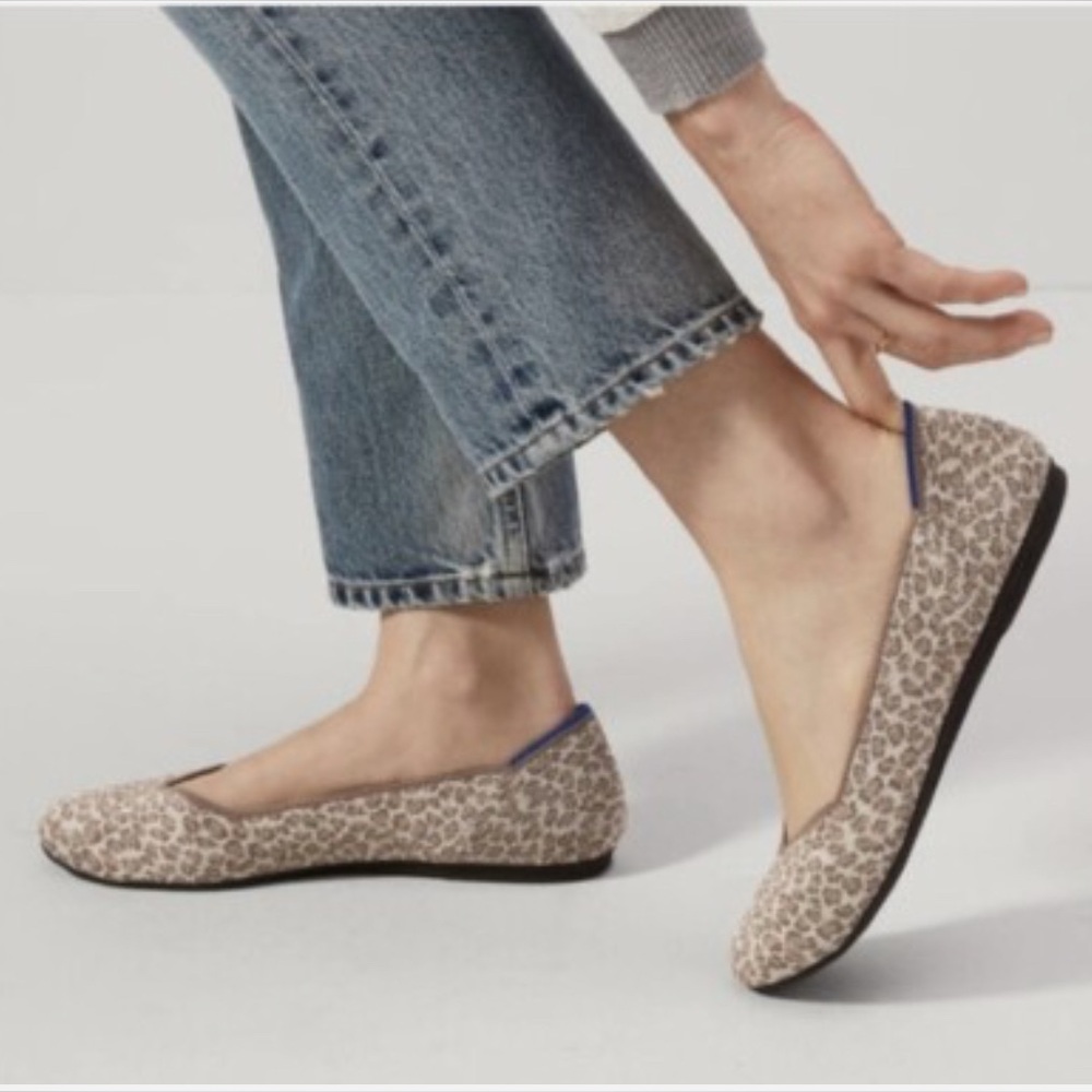 Rothy’s The Flat Round toe in Portabello Spot print 7.5